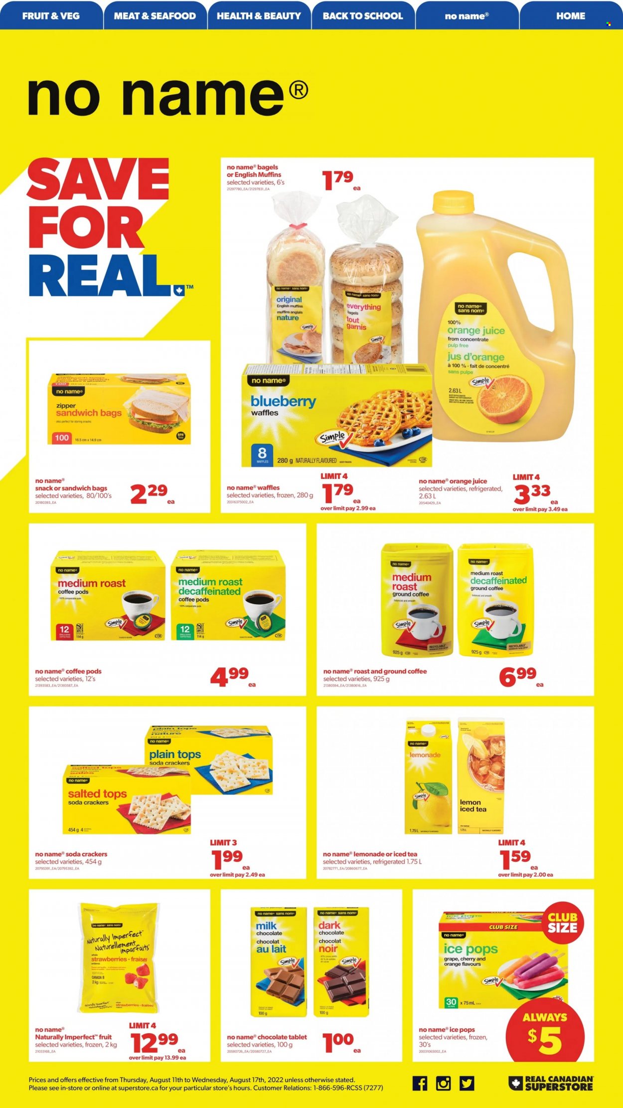 Real Canadian Superstore flyer  - August 11, 2022 - August 17, 2022.