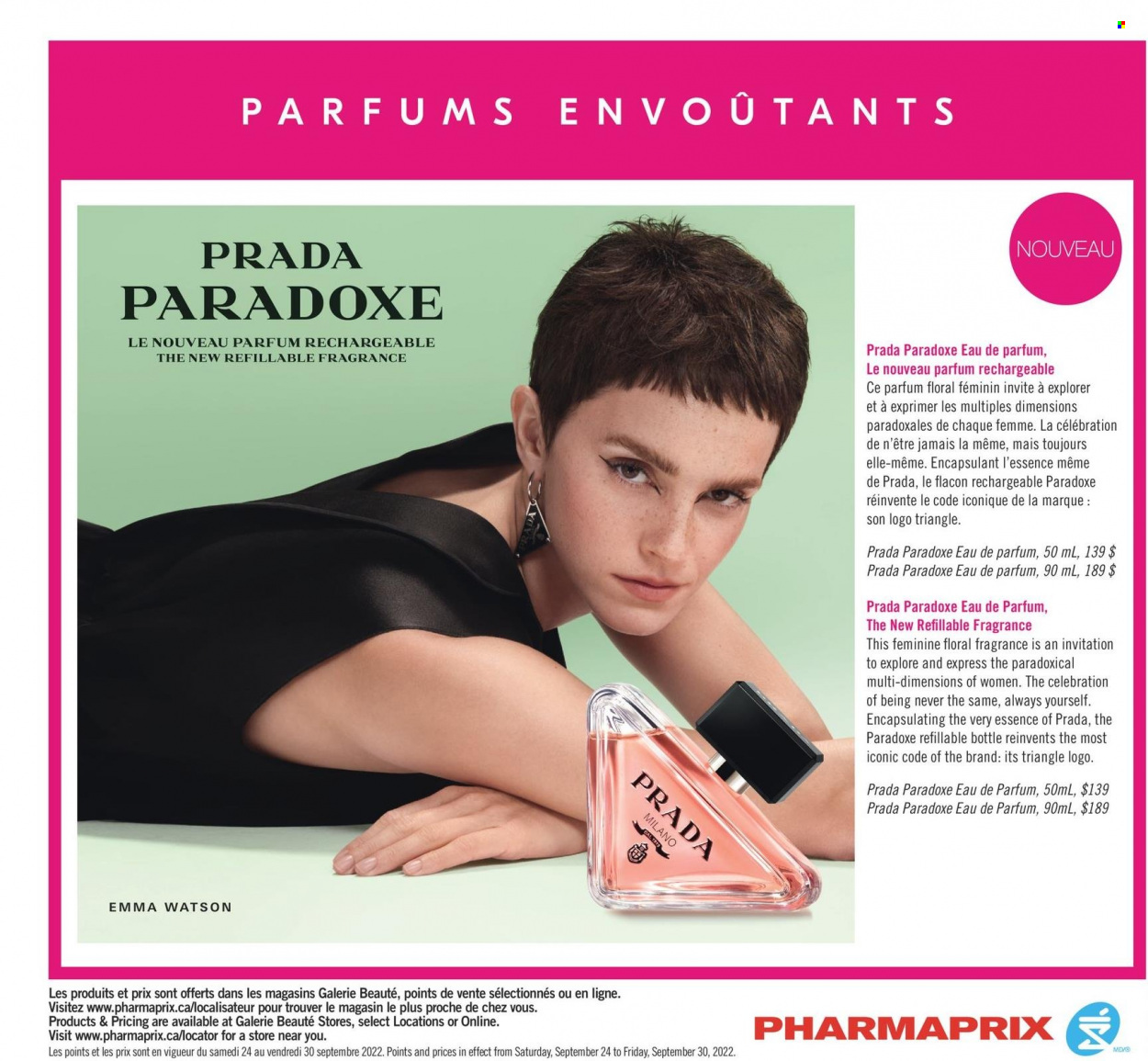 Pharmaprix flyer  - September 24, 2022 - September 30, 2022.