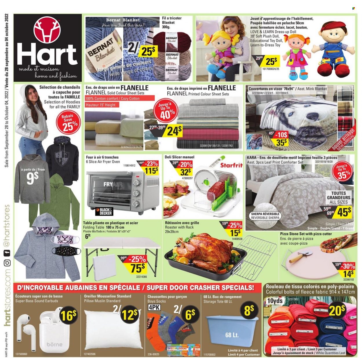 Hart Stores flyer  - September 28, 2022 - October 04, 2022.