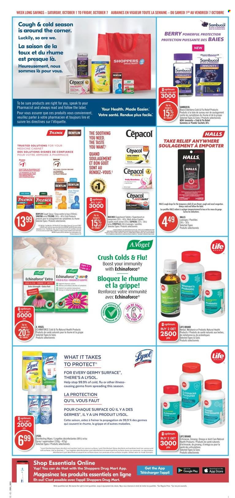 Shoppers Drug Mart flyer  - October 01, 2022 - October 07, 2022.