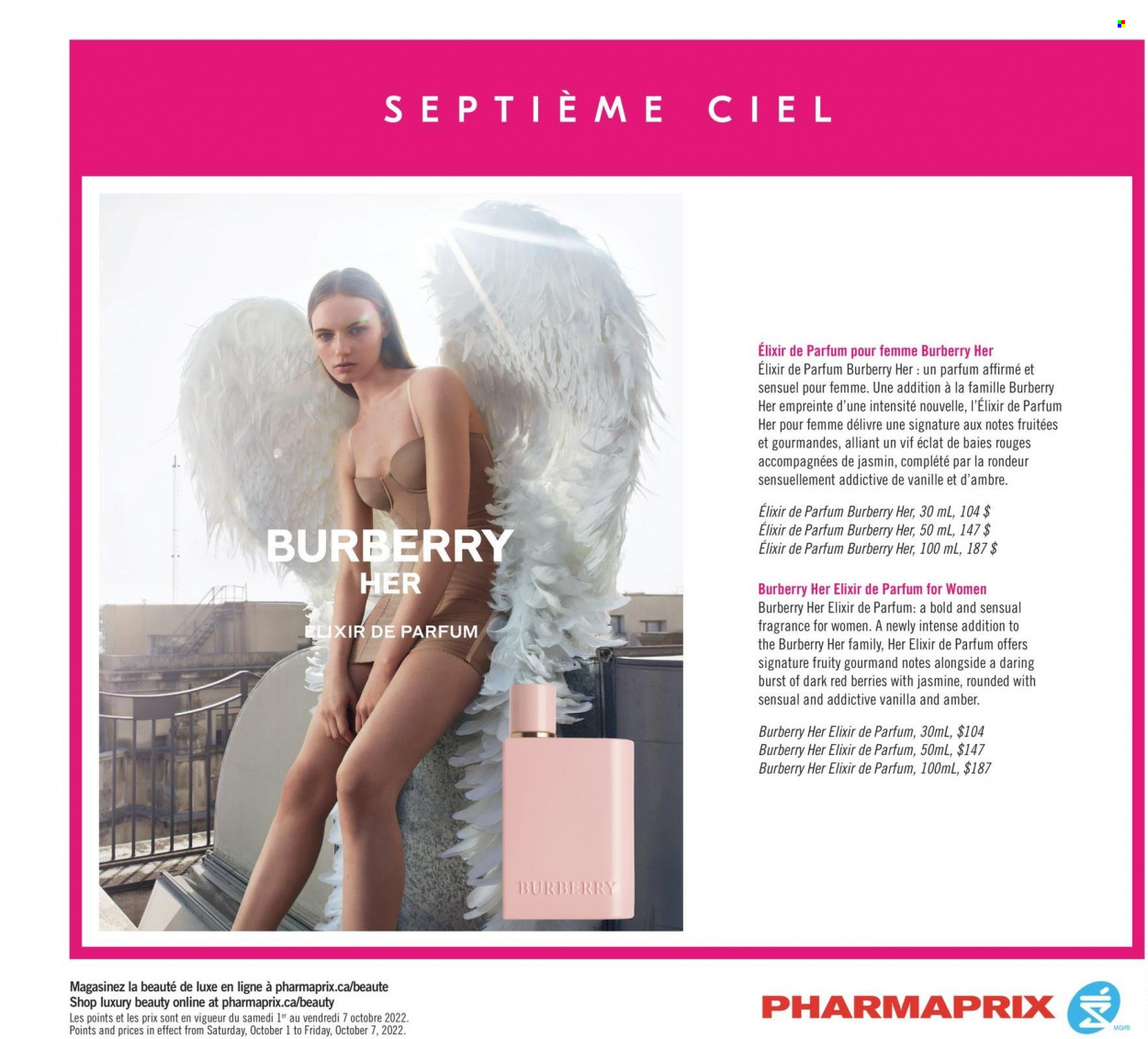Pharmaprix flyer  - October 01, 2022 - October 07, 2022.