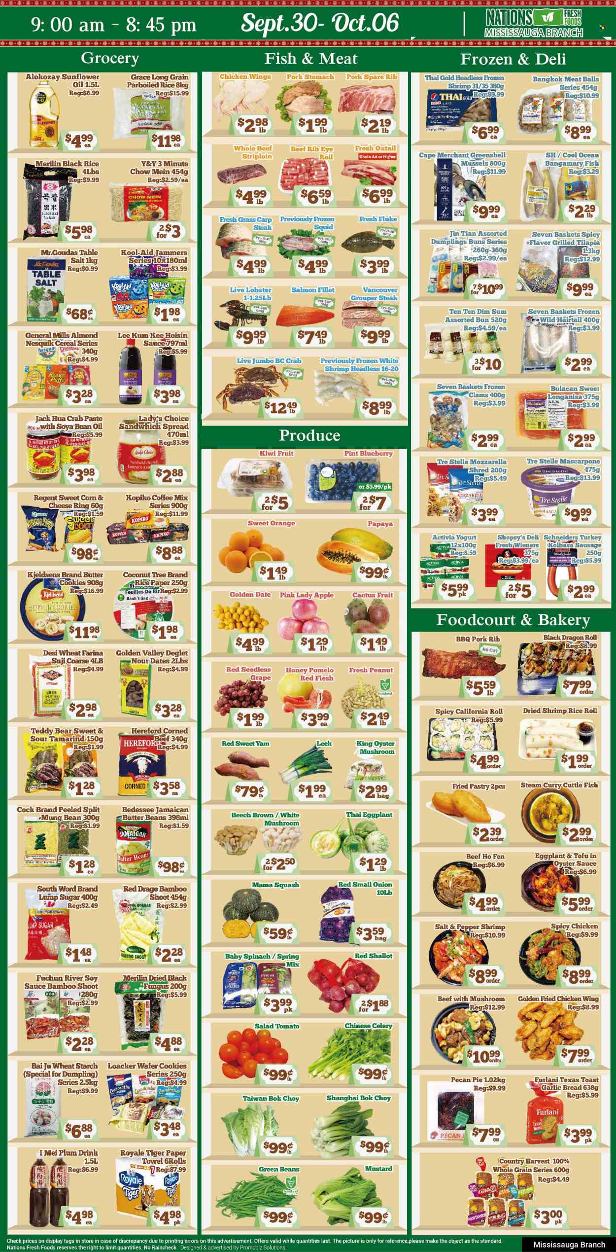 Nations Fresh Foods flyer  - September 30, 2022 - October 06, 2022.