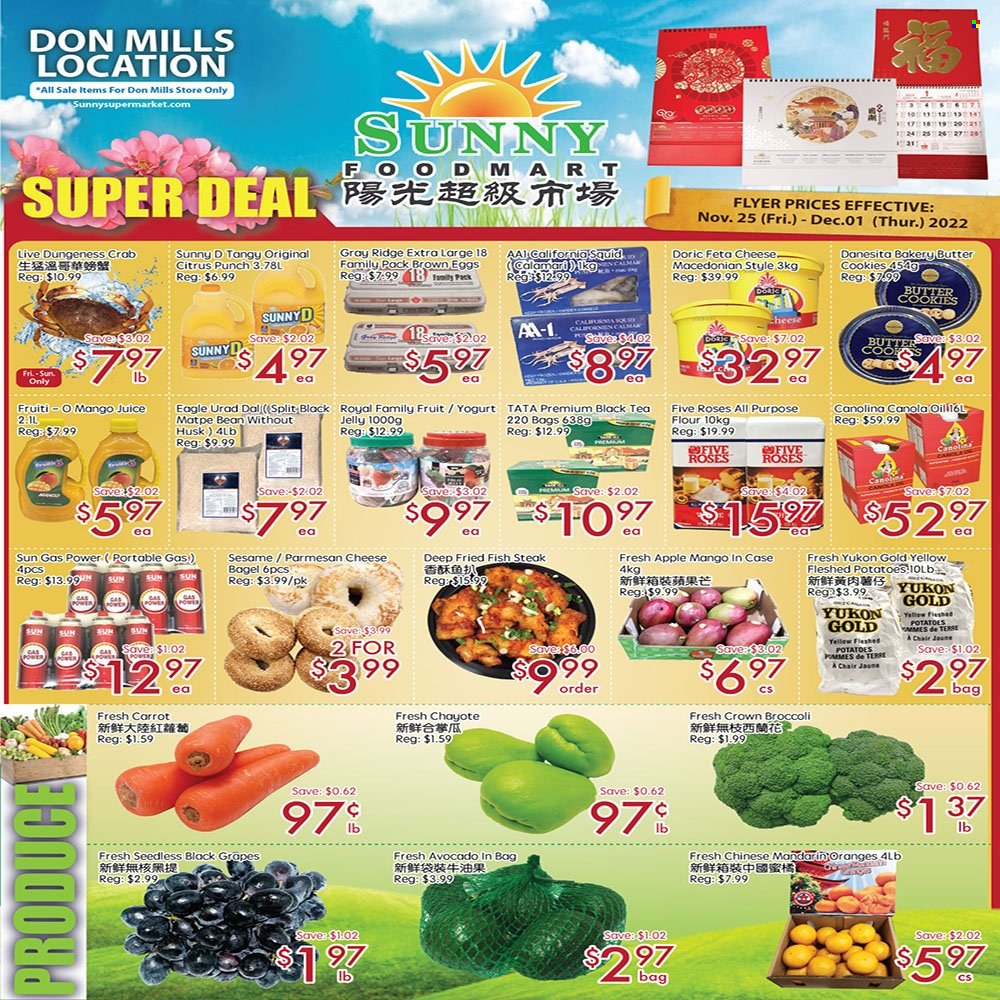 Sunny Foodmart flyer  - November 25, 2022 - December 01, 2022.