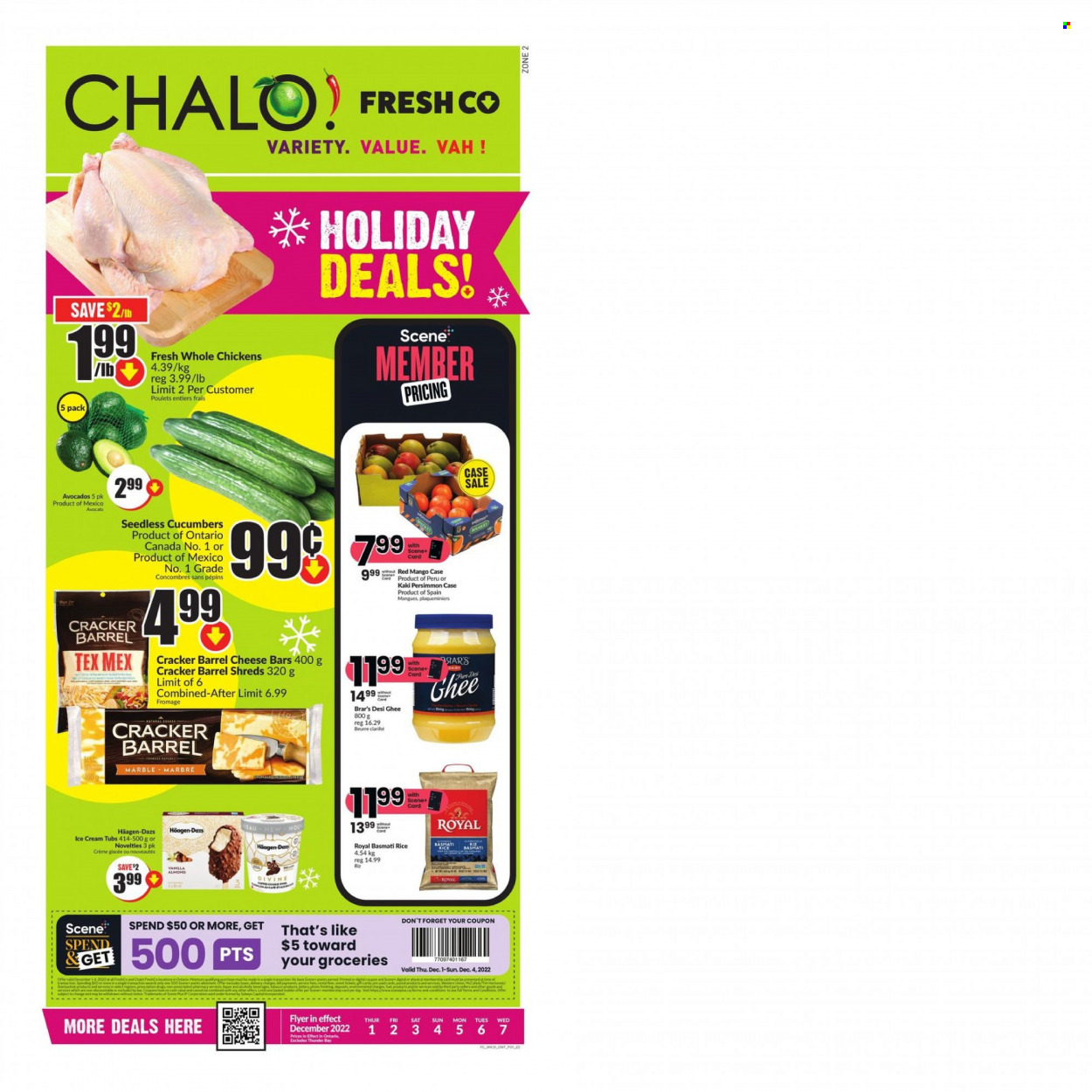 Chalo! FreshCo. flyer  - December 01, 2022 - December 07, 2022.