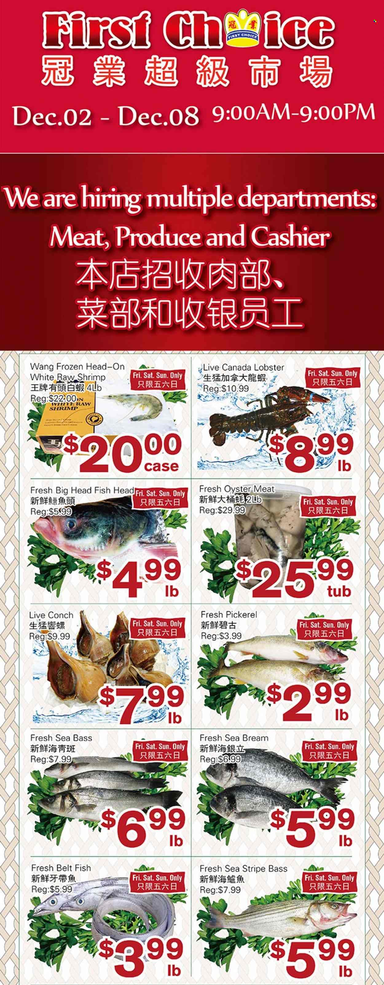 First Choice Supermarket flyer  - December 02, 2022 - December 08, 2022.