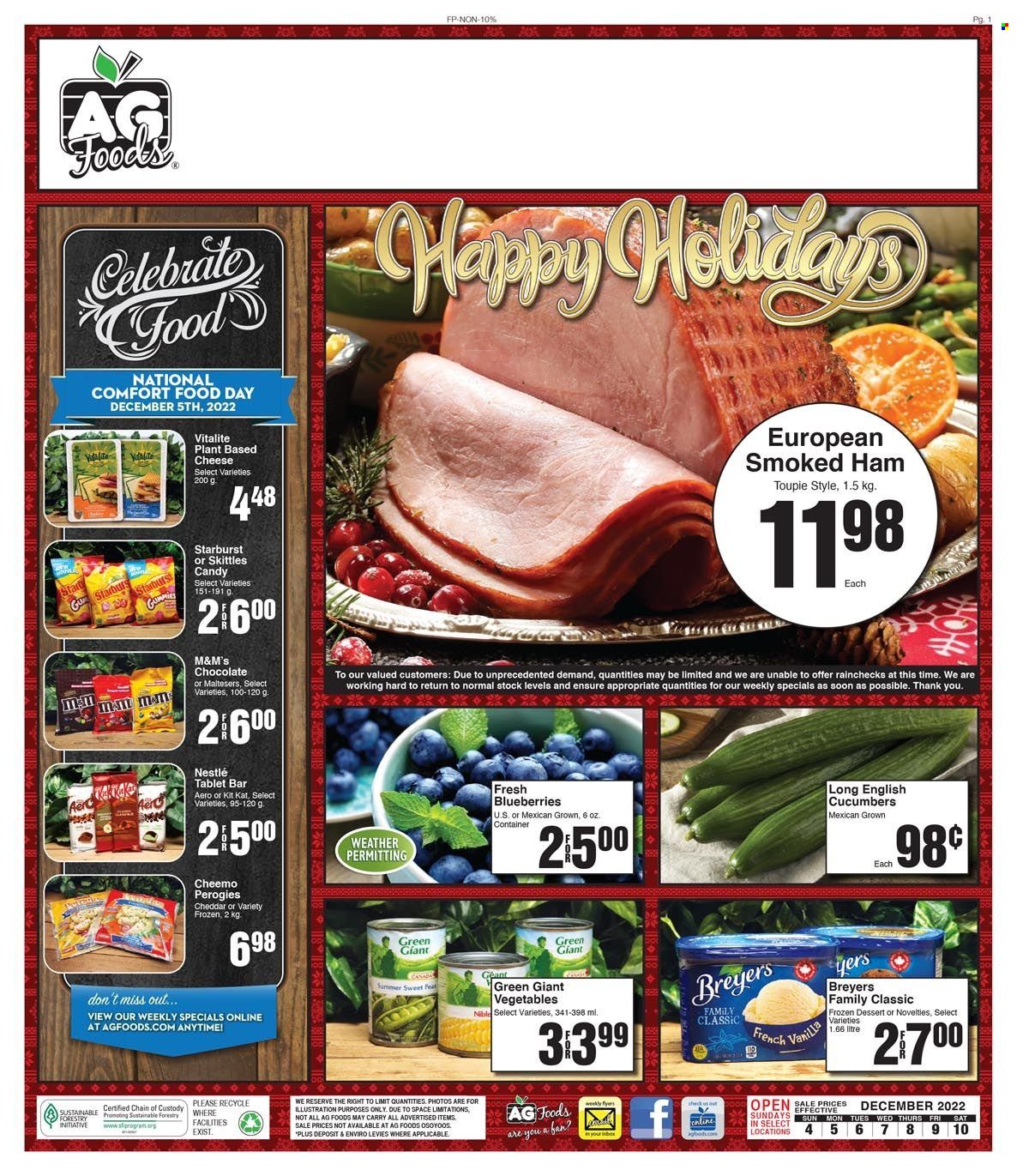AG Foods flyer  - December 04, 2022 - December 10, 2022.