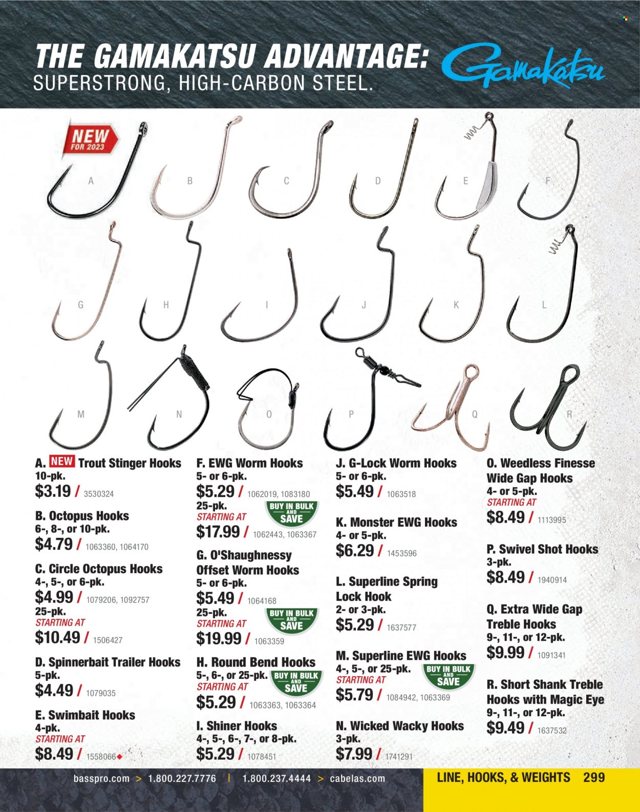 Bass Pro Shops flyer  - January 01, 2023 - December 31, 2023. Page 299.