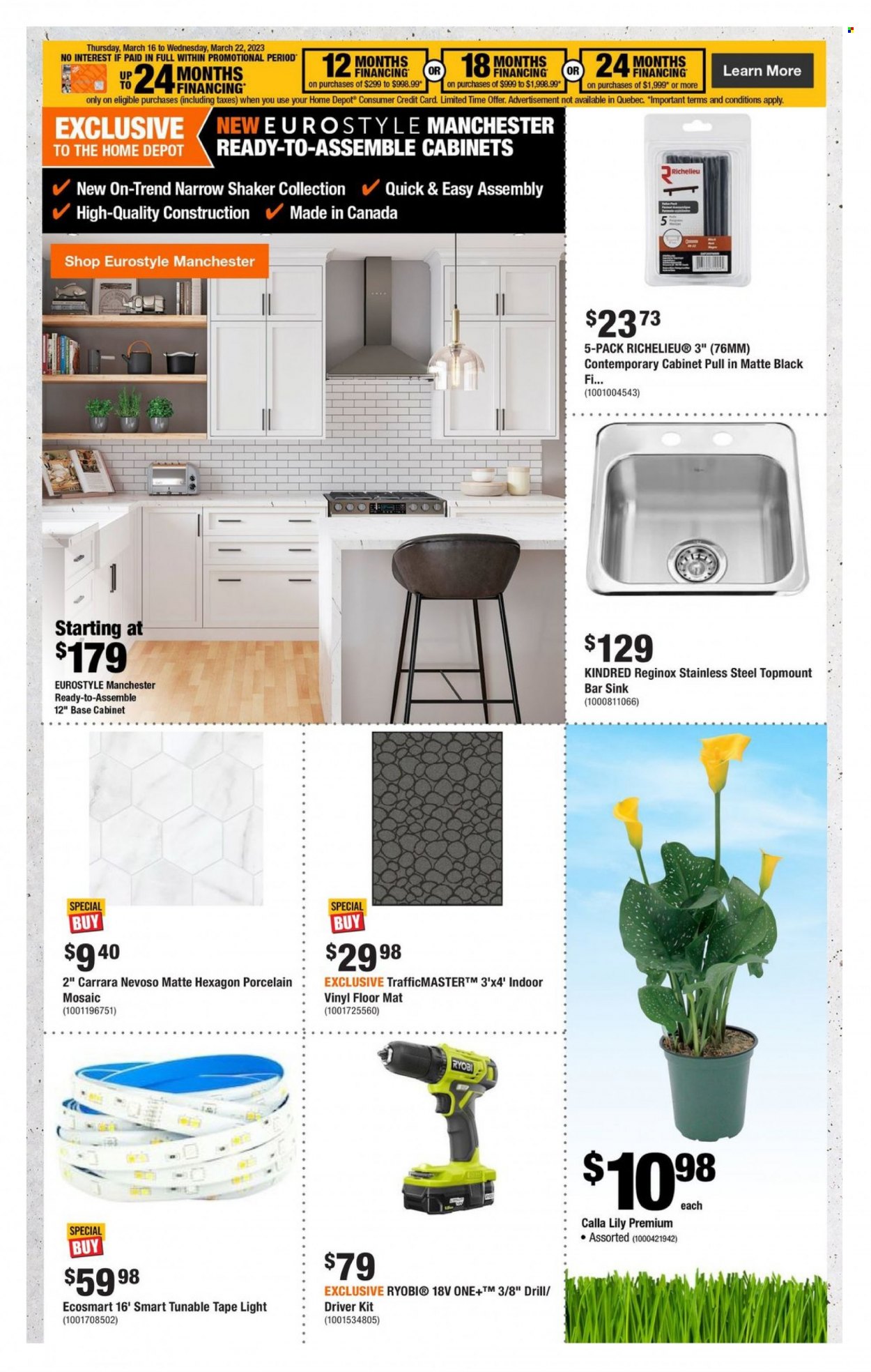 The Home Depot flyer  - March 16, 2023 - March 22, 2023.