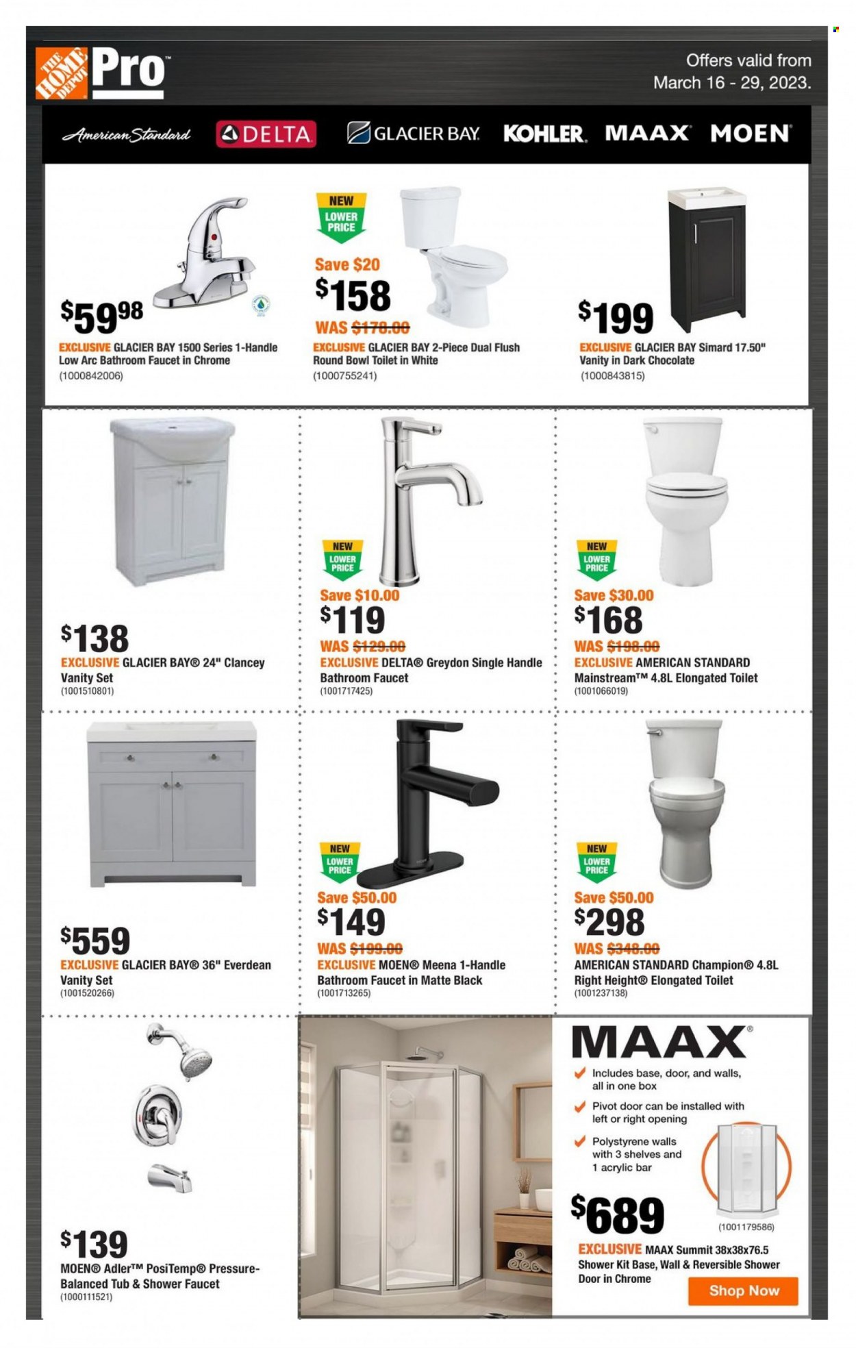 The Home Depot flyer  - March 16, 2023 - March 29, 2023.