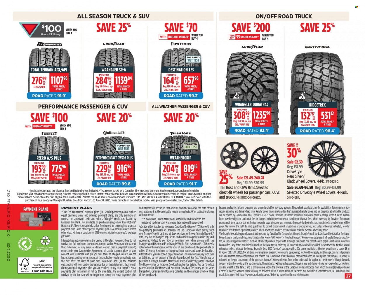 Canadian Tire flyer  - March 17, 2023 - March 23, 2023.
