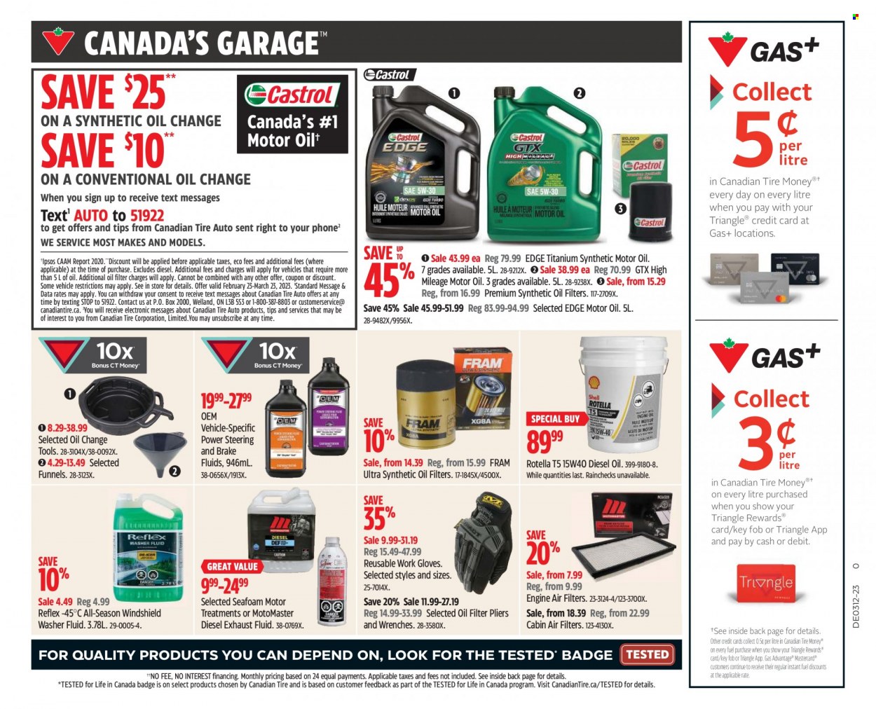 Canadian Tire flyer  - March 17, 2023 - March 23, 2023.