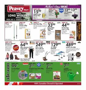 Peavey Mart - Early Long Weekend Deals
