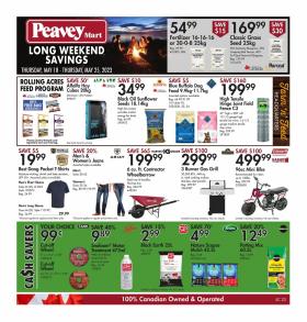 Peavey Mart - Long Weekend Savings