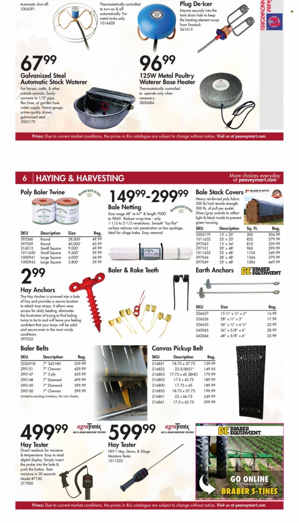 Peavey Mart flyer  - August 14, 2023 - November 30, 2023. Page 6.