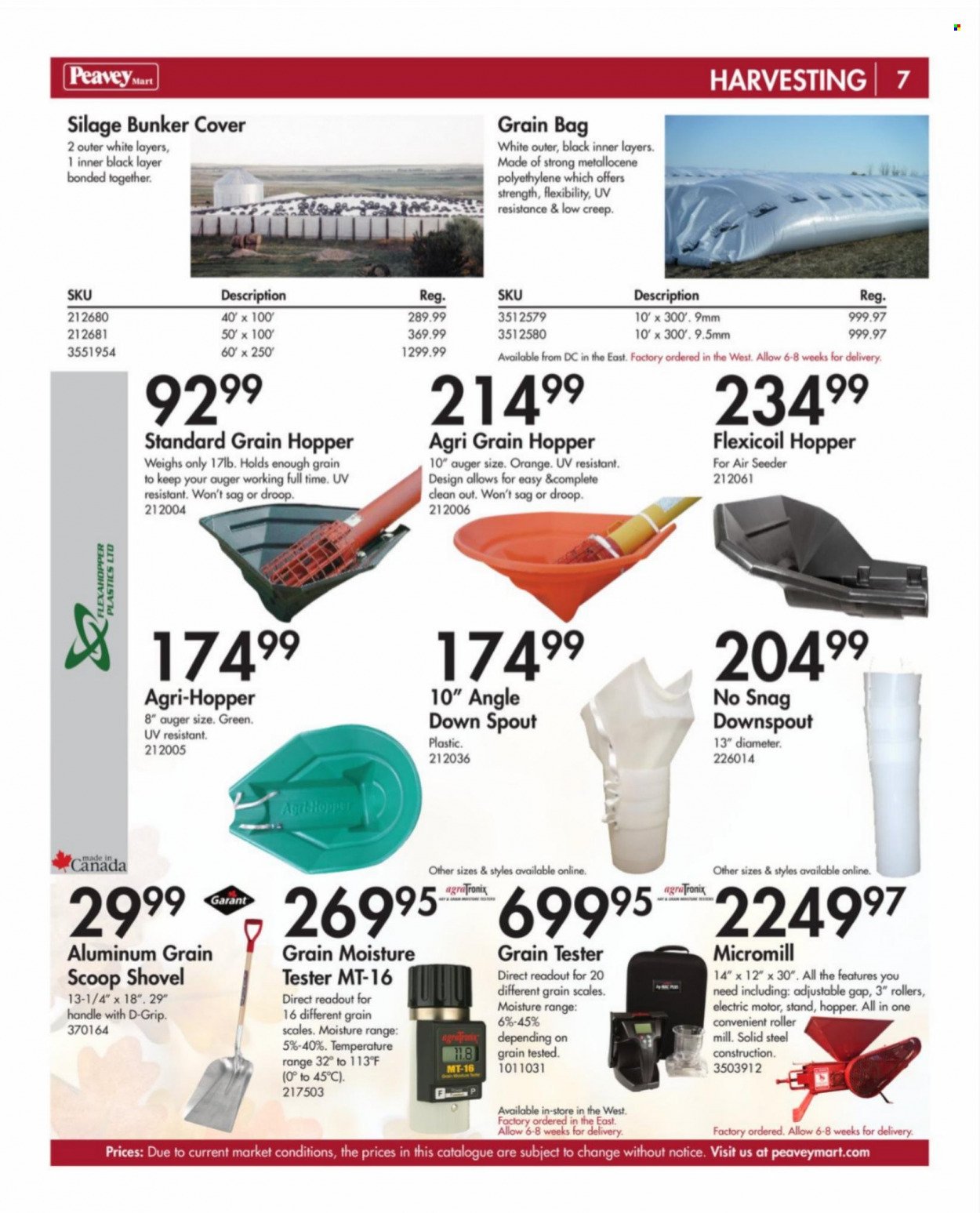 Peavey Mart flyer  - August 14, 2023 - November 30, 2023. Page 7.