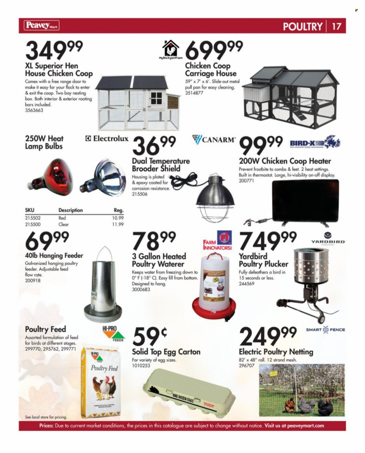 Peavey Mart flyer  - August 14, 2023 - November 30, 2023. Page 17.