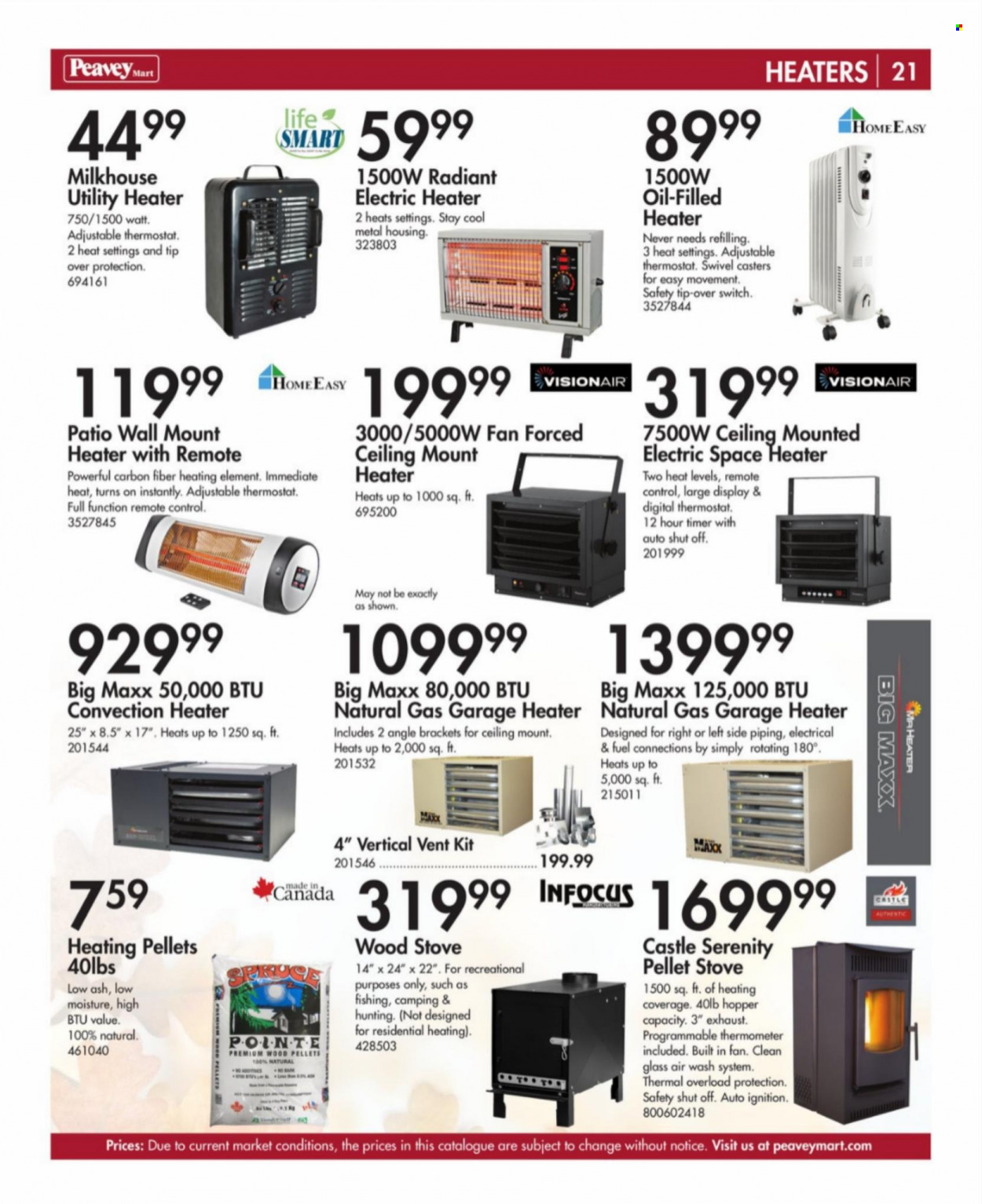 Peavey Mart flyer  - August 14, 2023 - November 30, 2023. Page 21.