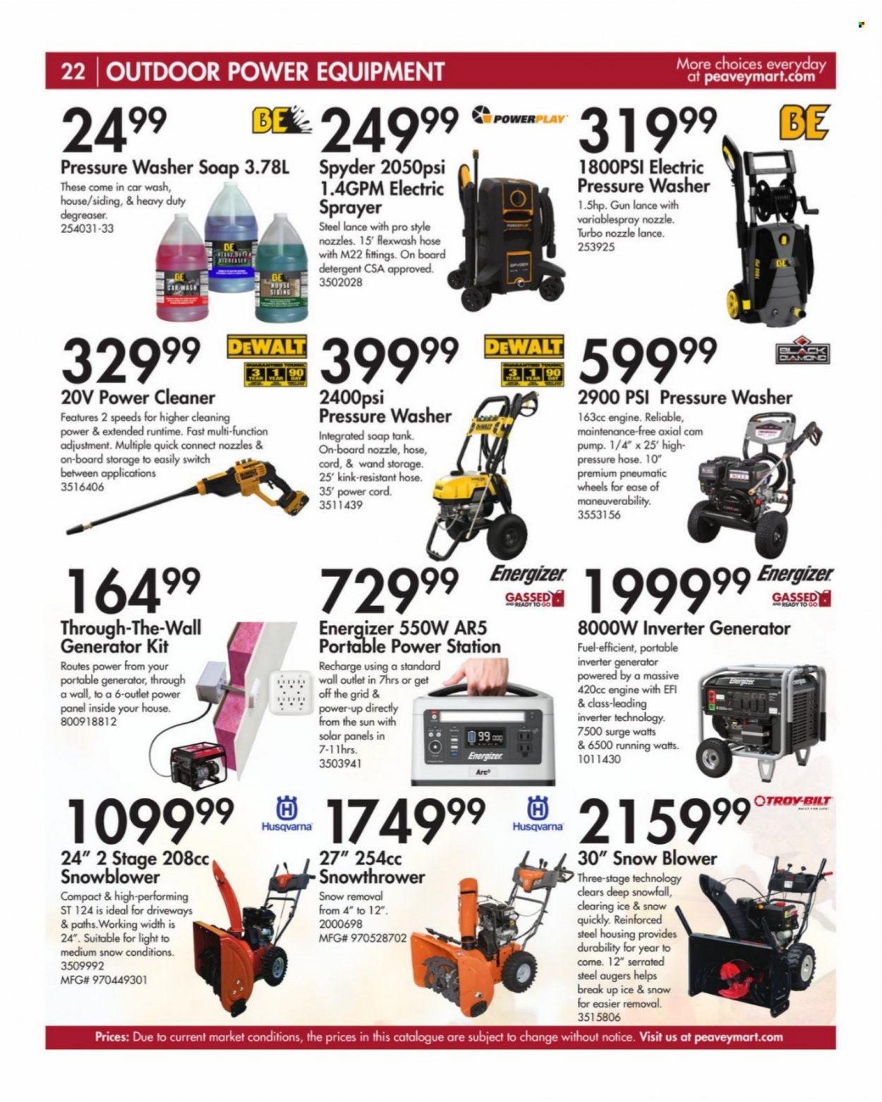 Peavey Mart flyer  - August 14, 2023 - November 30, 2023. Page 22.