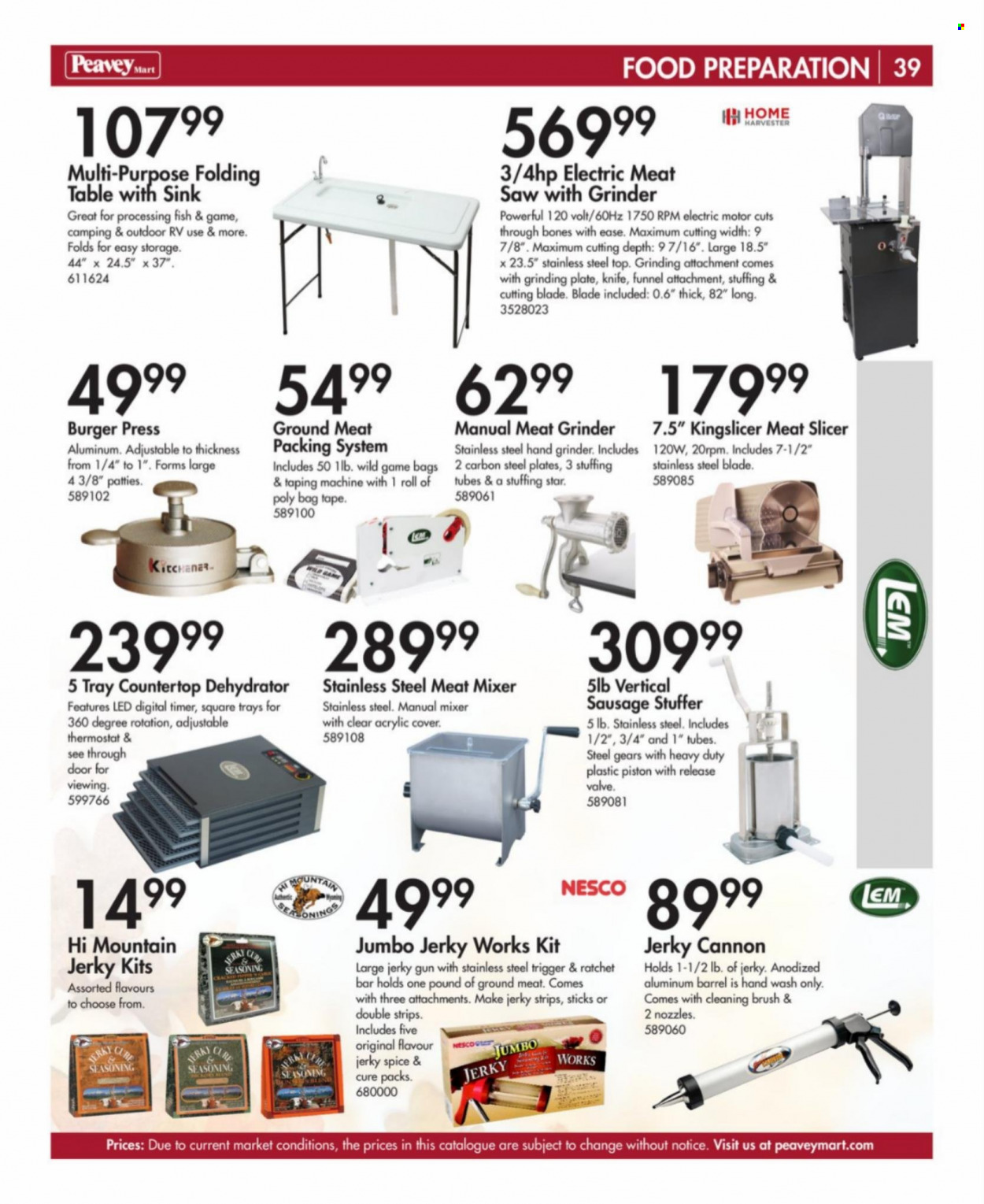 Peavey Mart flyer  - August 14, 2023 - November 30, 2023. Page 39.