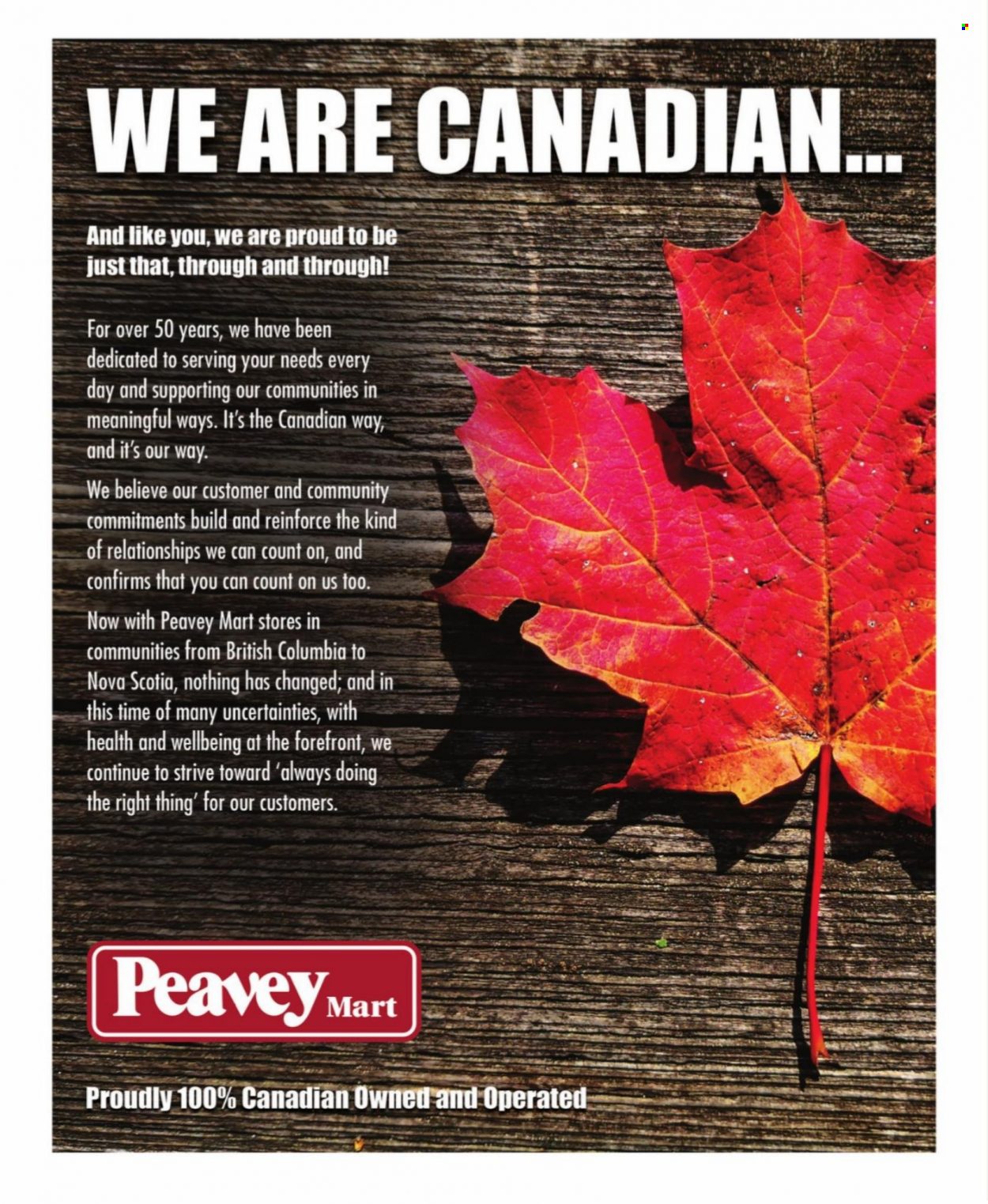 Peavey Mart flyer  - August 14, 2023 - November 30, 2023. Page 44.