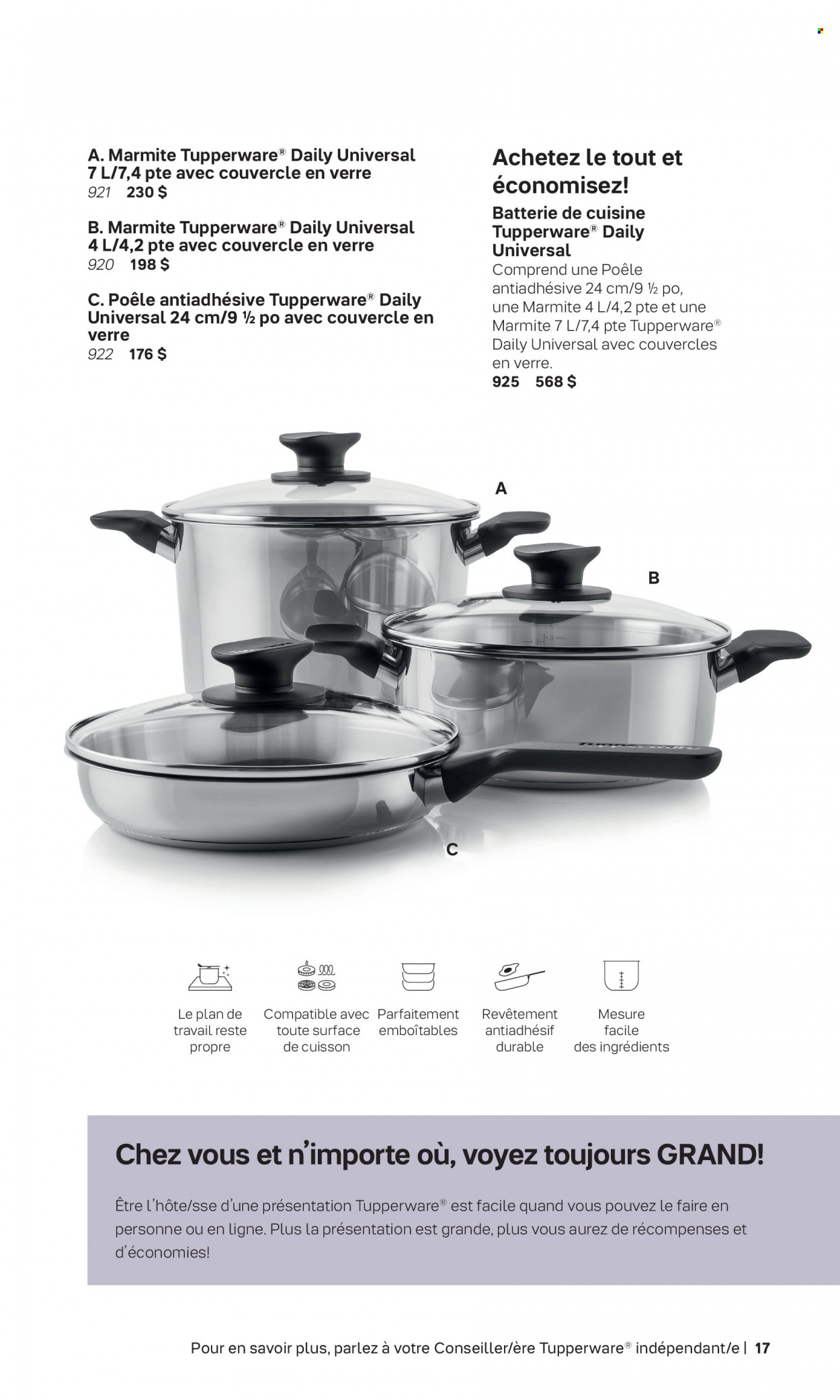 Tupperware flyer . Page 17.