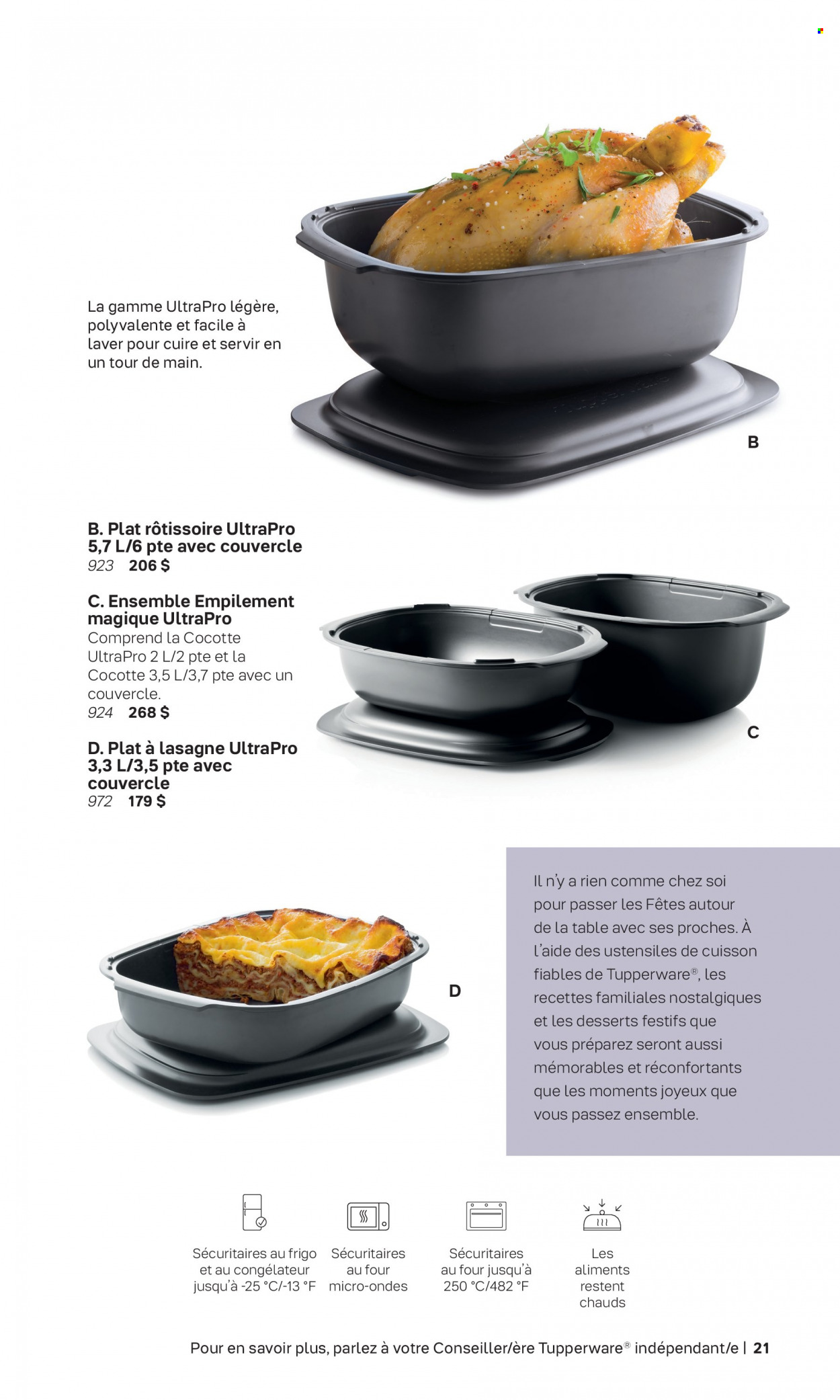 Tupperware flyer . Page 21.