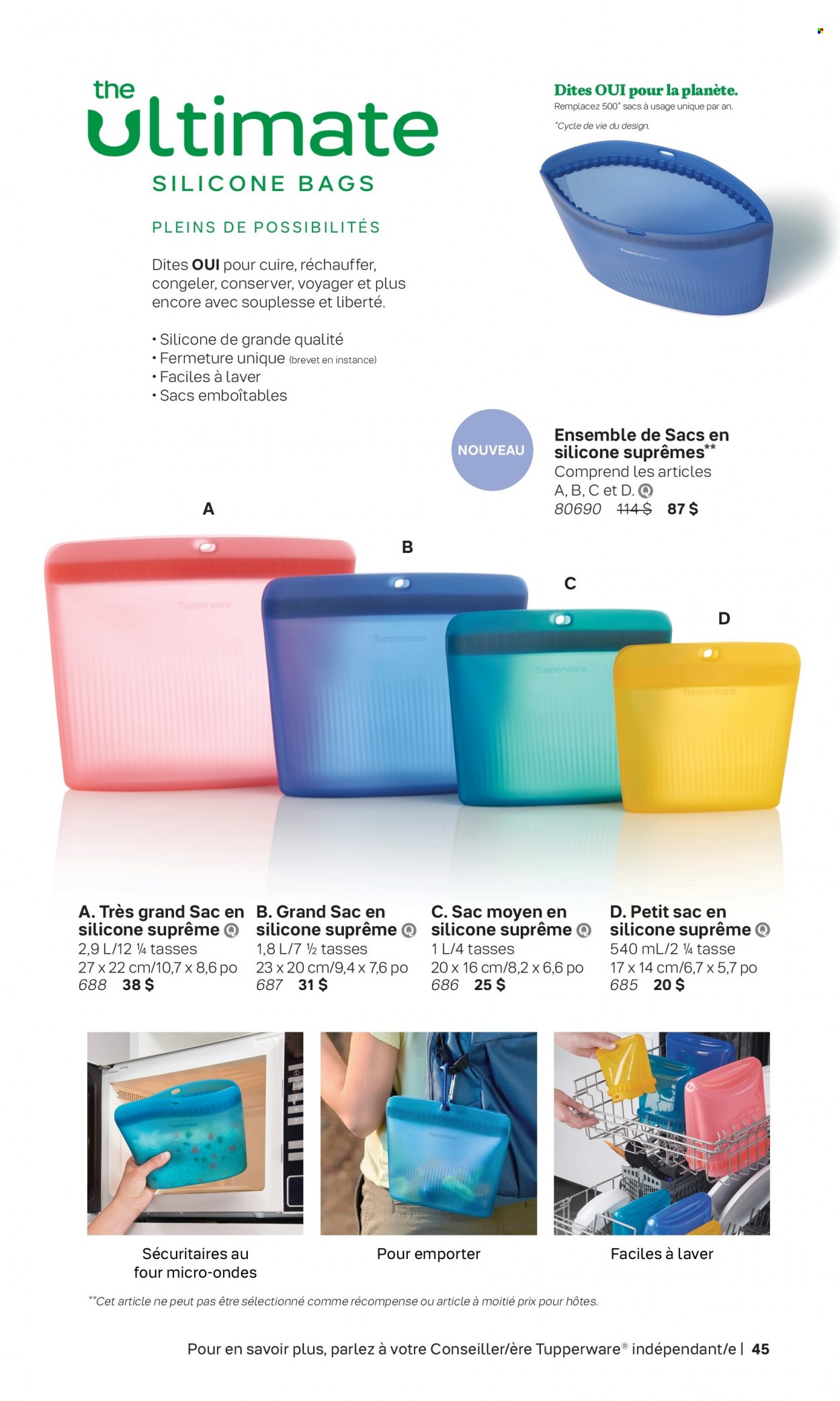Tupperware flyer . Page 45.