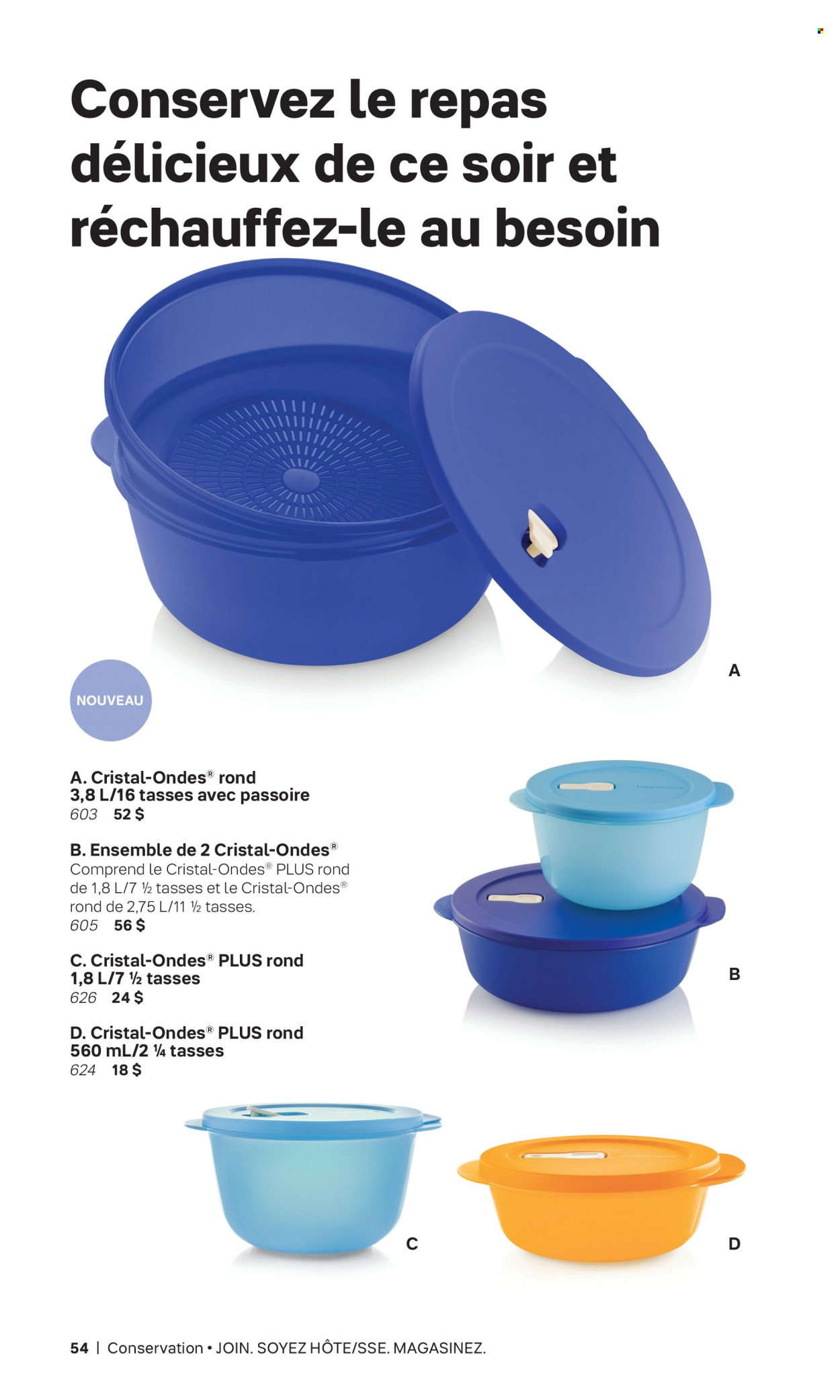 Tupperware flyer . Page 54.