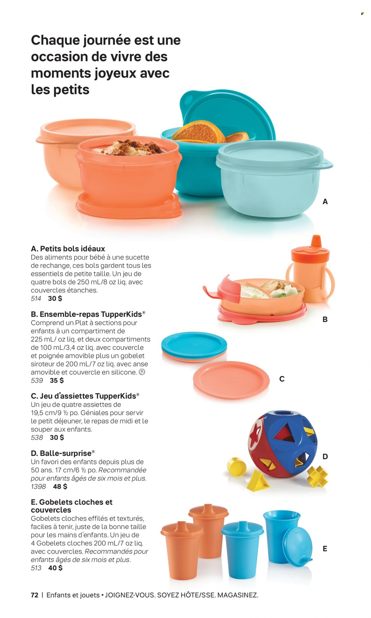 Tupperware flyer . Page 72.