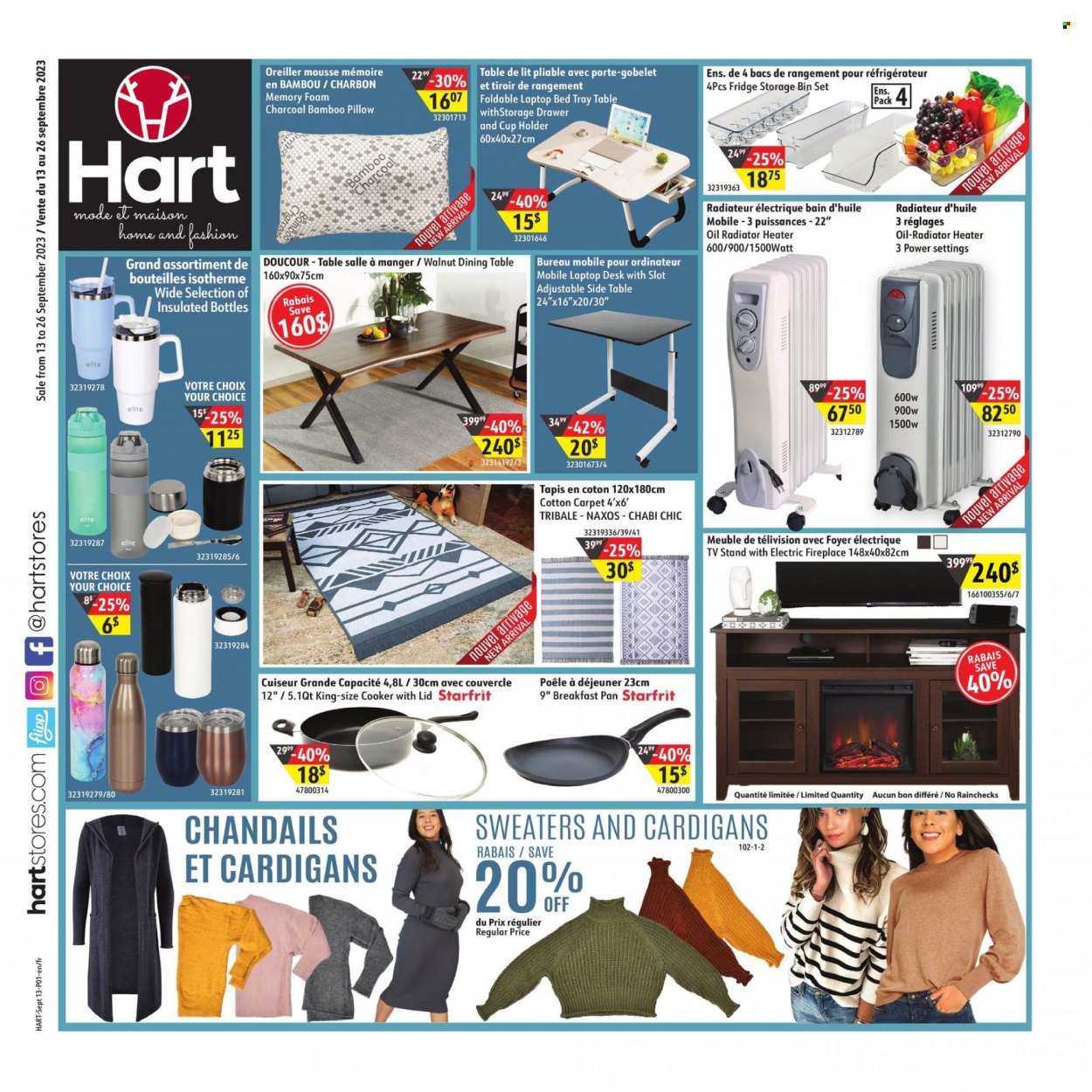 Hart Stores flyer  - September 13, 2023 - September 26, 2023. Page 1.