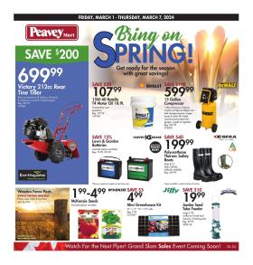 Peavey Mart - Bring on Spring
