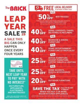 The Brick - Leap Day Sale
