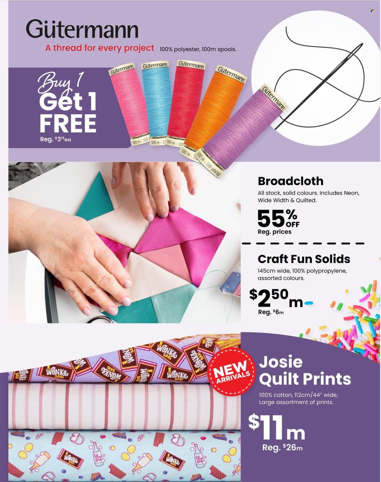 FABRICLAND flyer  - March 01, 2024 - March 28, 2024.
