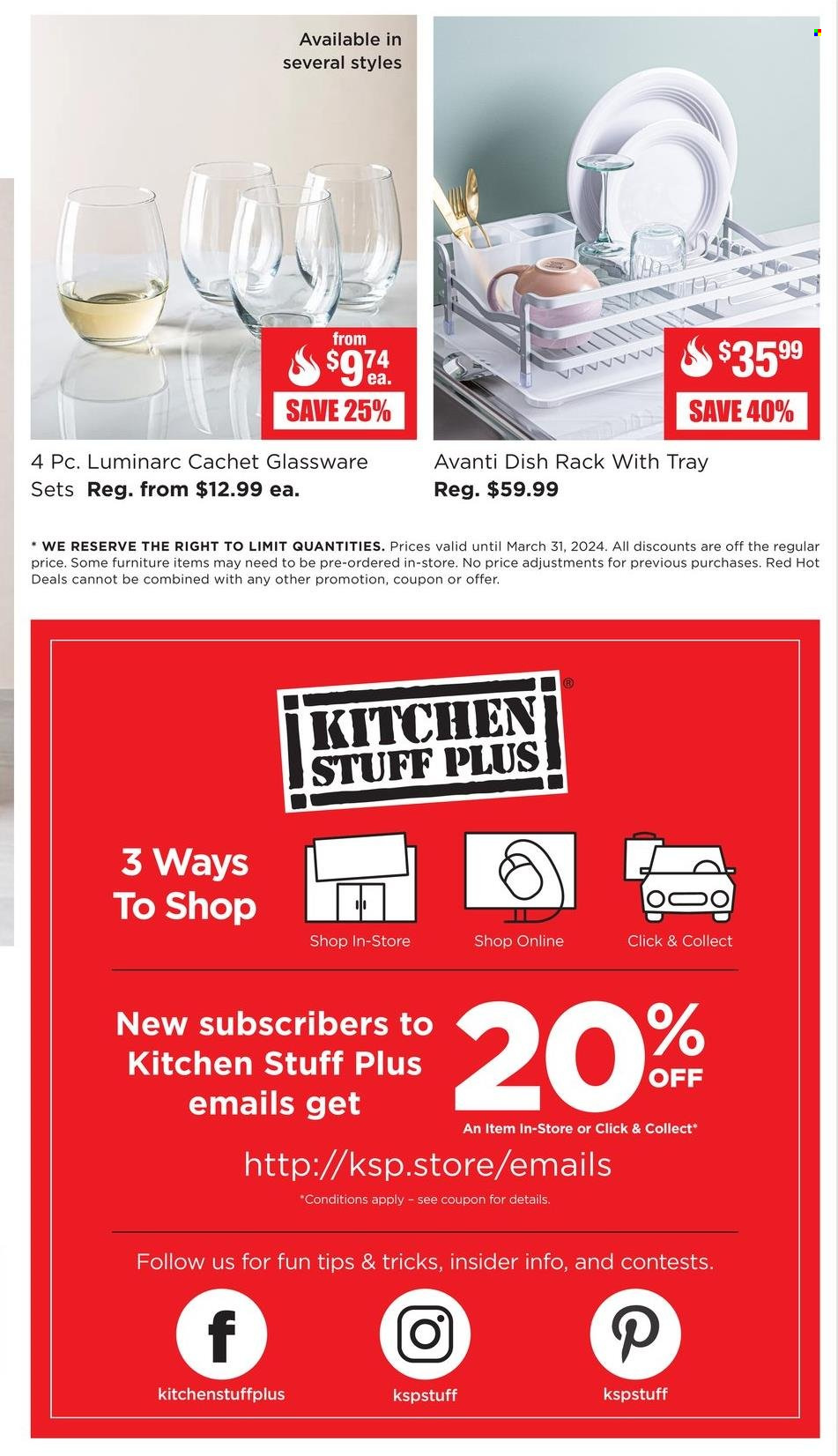 Kitchen Stuff Plus flyer  - March 25, 2024 - March 31, 2024.