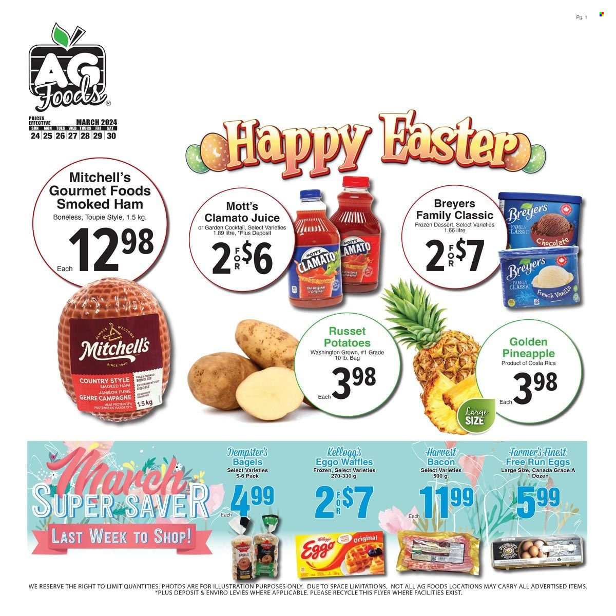 AG Foods flyer  - March 24, 2024 - March 30, 2024.