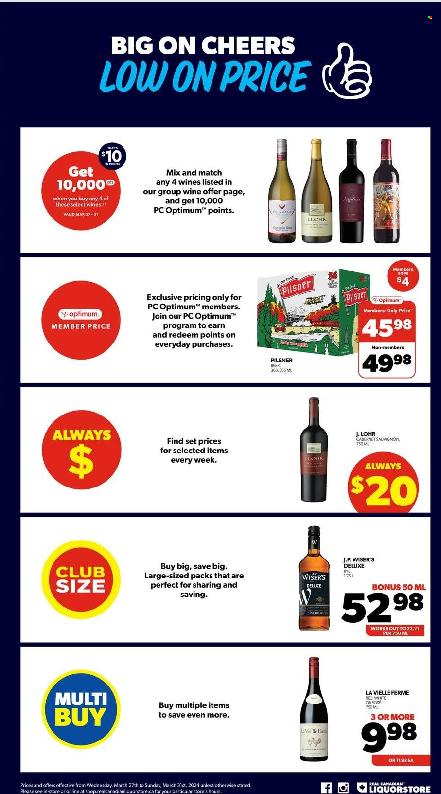 Real Canadian Liquorstore flyer  - March 27, 2024 - March 31, 2024.
