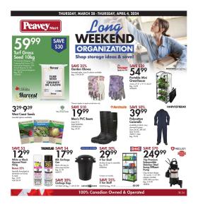 Peavey Mart - Long Weekend Organization