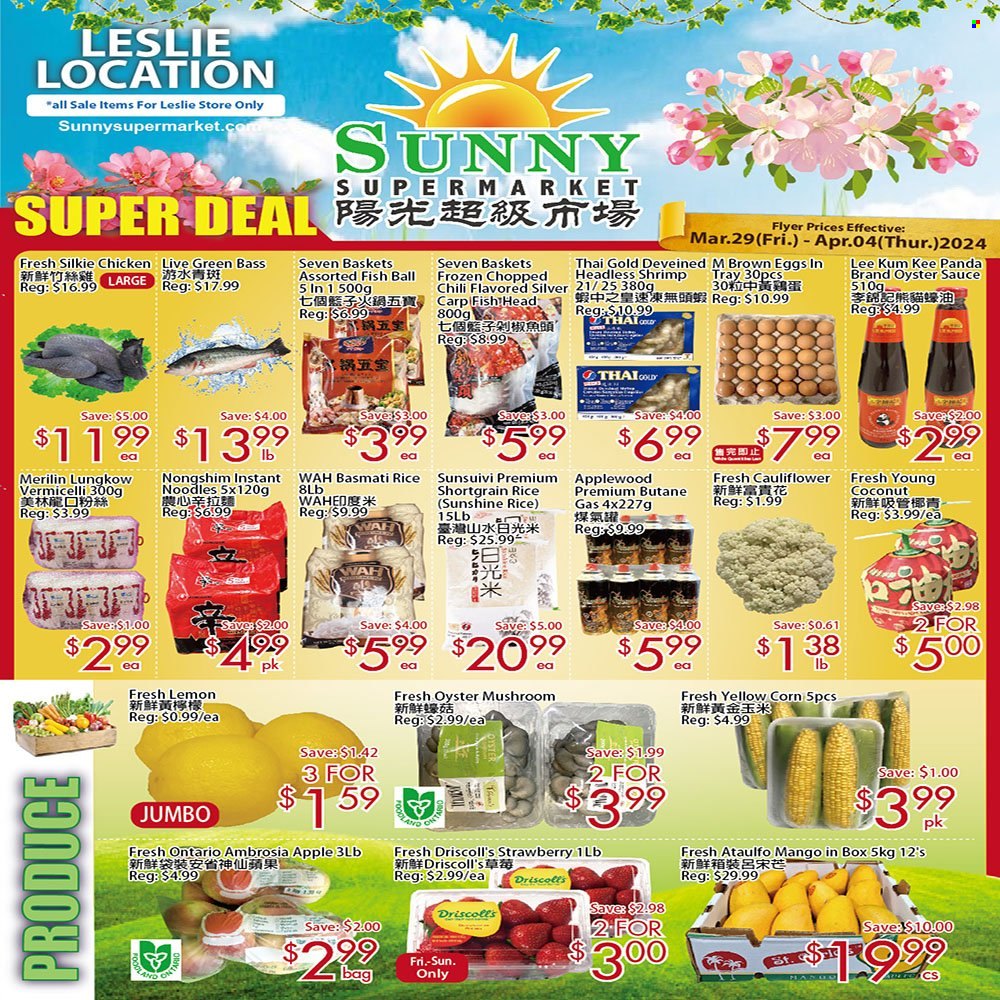 Sunny Foodmart flyer  - March 29, 2024 - April 04, 2024.