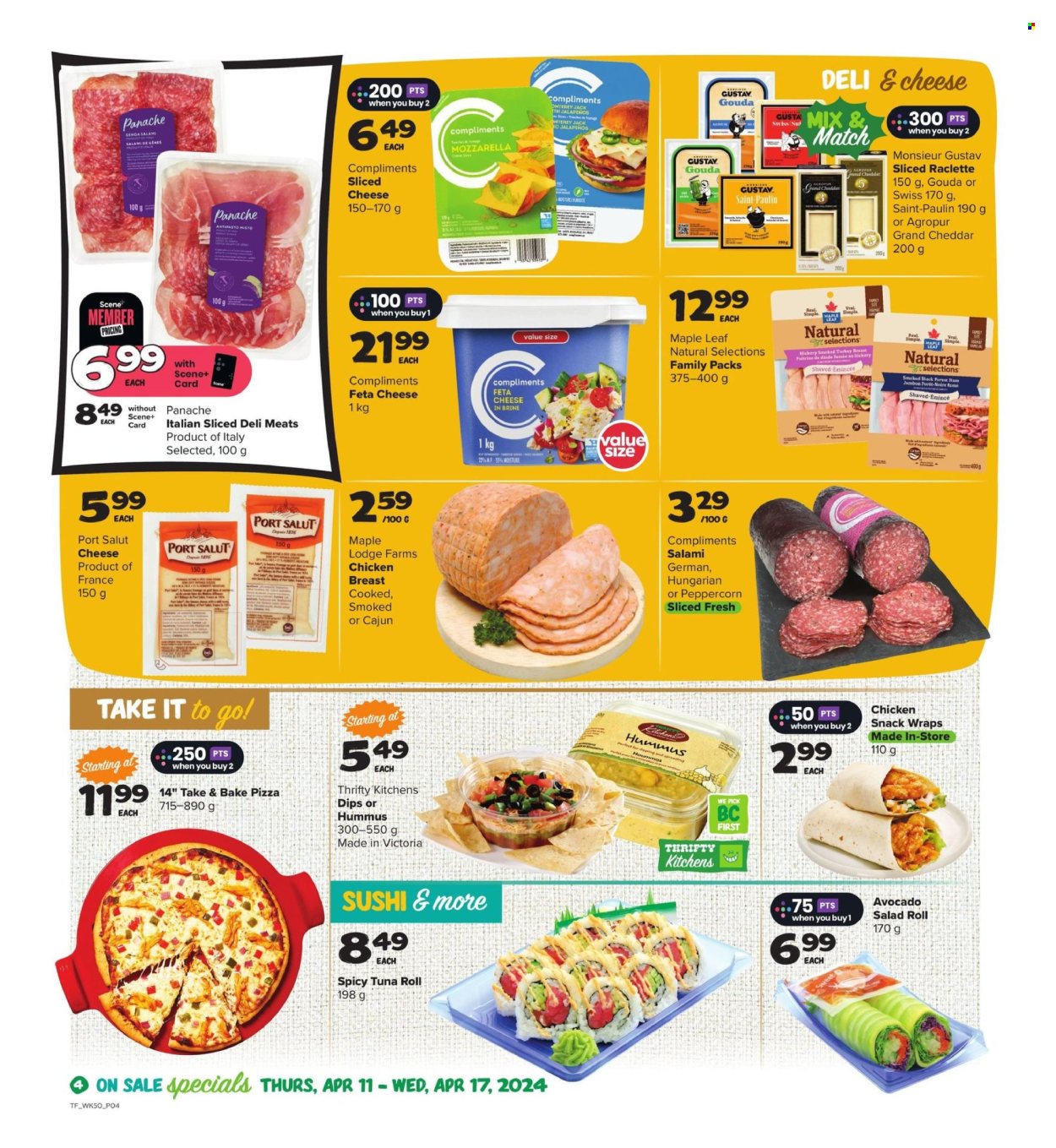 Thrifty Foods flyer  - April 11, 2024 - April 17, 2024.