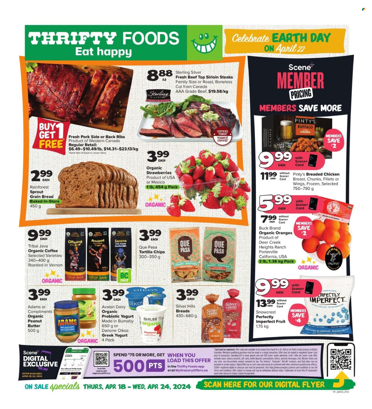 Thrifty Foods flyer  - April 18, 2024 - April 24, 2024.