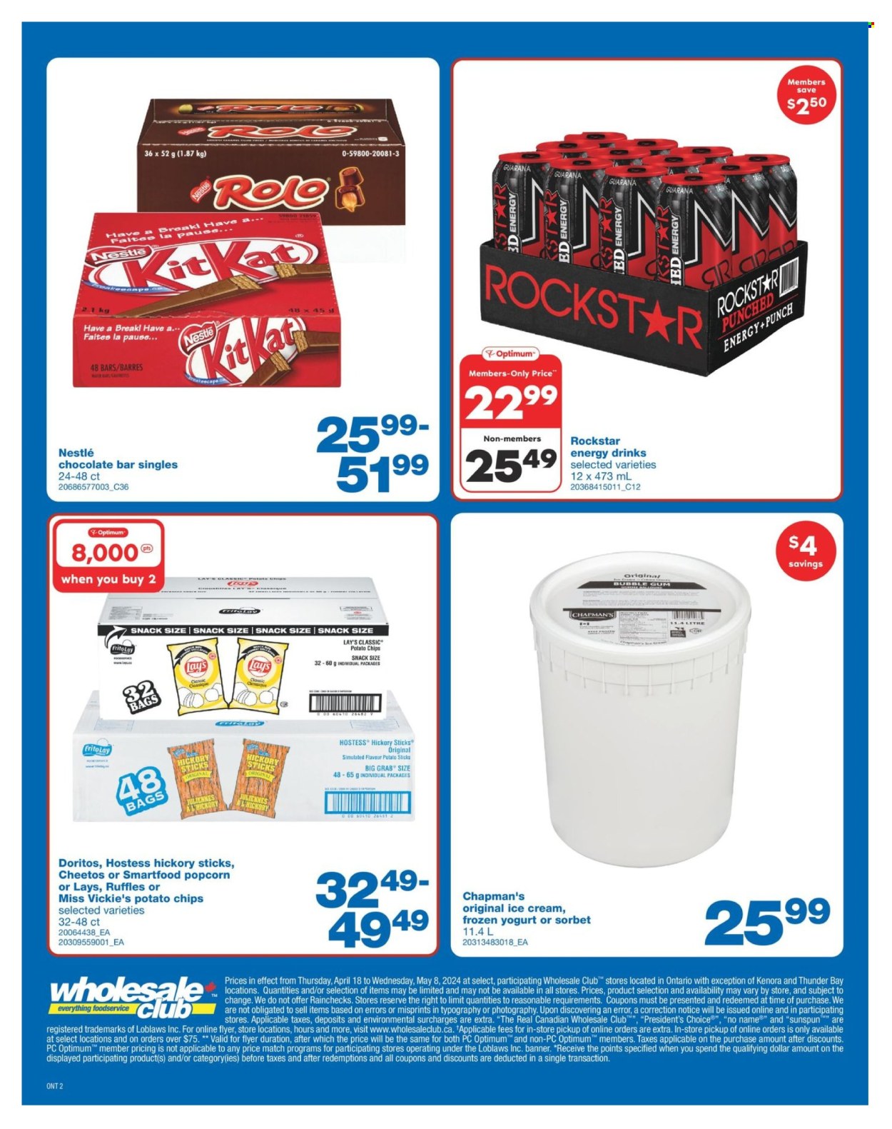 Wholesale Club flyer  - April 18, 2024 - May 08, 2024.
