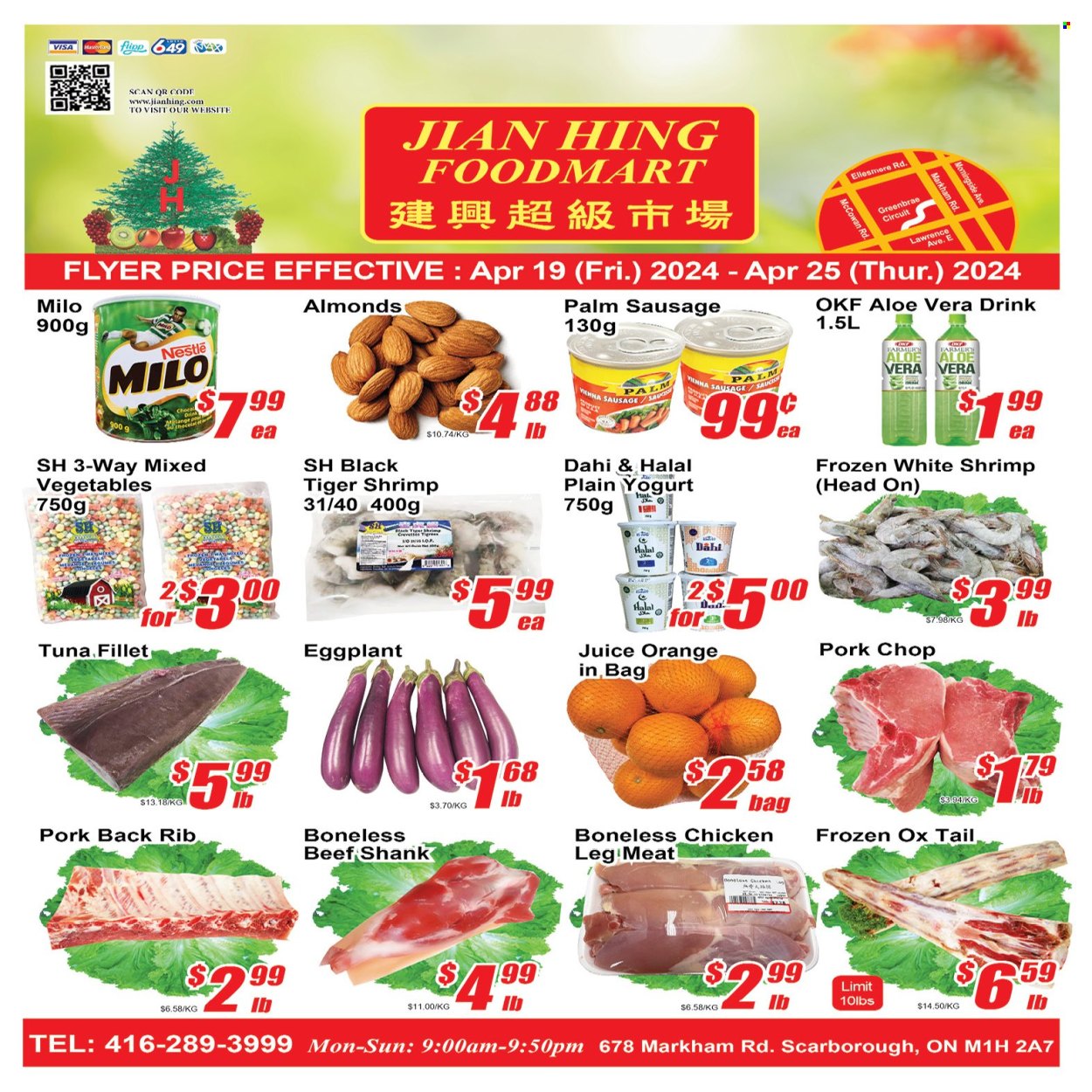 Jian Hing Supermarket flyer  - April 19, 2024 - April 25, 2024.