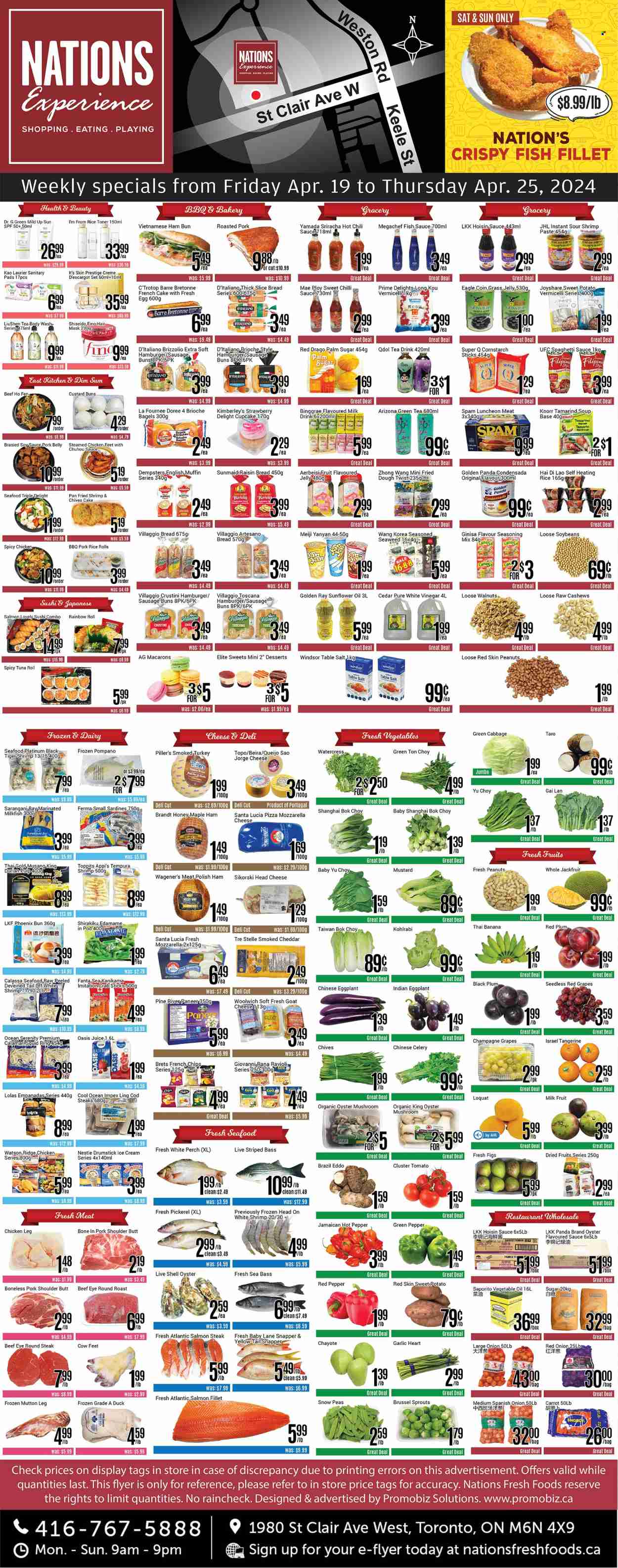 Nations Fresh Foods flyer  - April 19, 2024 - April 25, 2024.