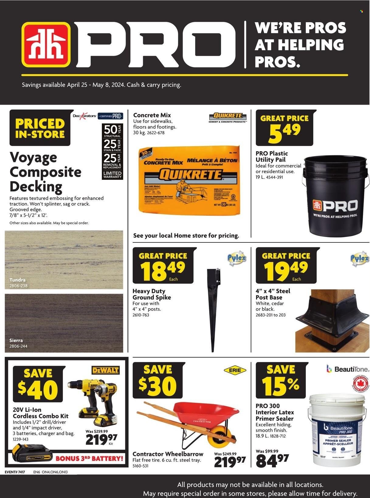 Home Hardware flyer  - April 25, 2024 - May 08, 2024.