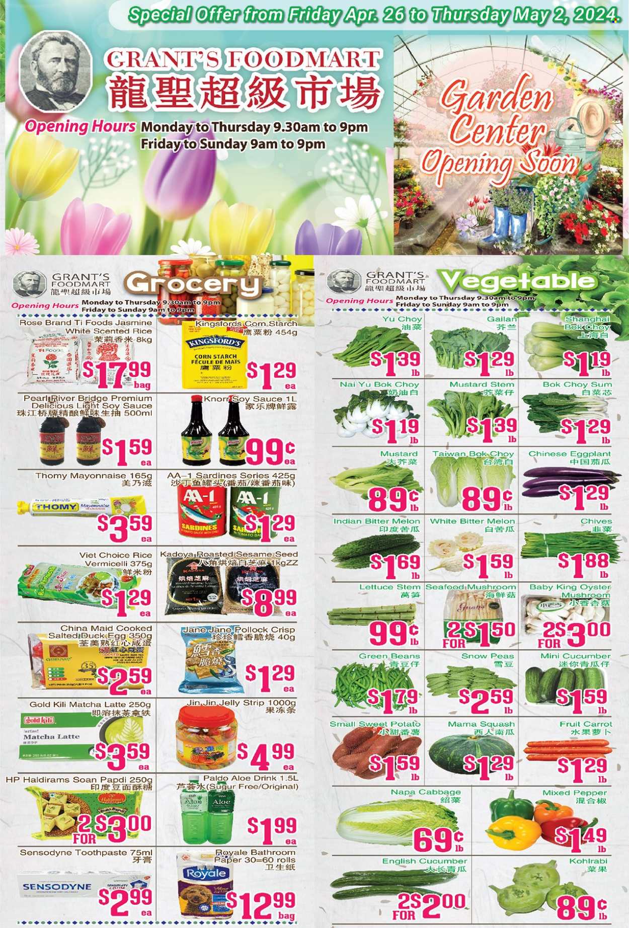 Grant's Foodmart flyer  - April 26, 2024 - May 02, 2024.