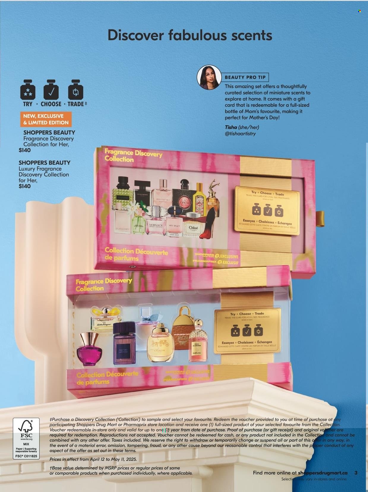 Shoppers Drug Mart flyer  - April 12, 2025 - May 11, 2025.