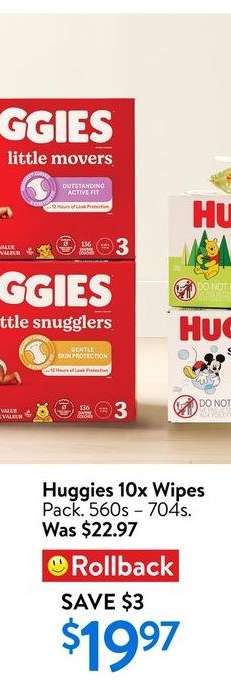 Huggies 10x Wipes