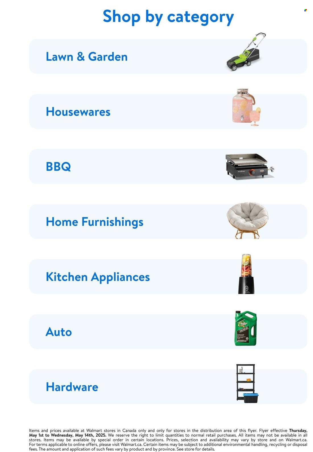 Walmart flyer  - May 01, 2025 - May 14, 2025.