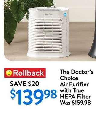 The Doctor’s Choice Air Purifier with True HEPA Filter