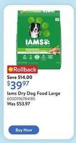 Iams Dry Dog Food Large